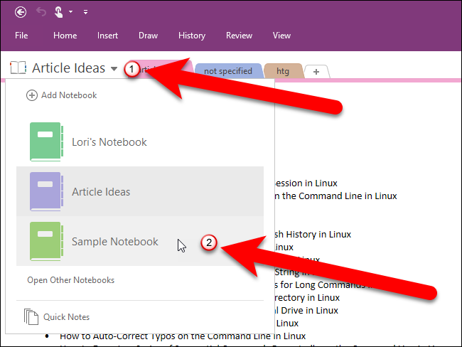 change onenote for mac notebook color